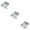 3Pcs Silver Metal Hdd Mounting Bracket Compatible with 25 Inch Sata 9