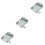 3Pcs Silver Metal Hdd Mounting Bracket Compatible with 25 Inch Sata 5