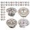 200Pcs Assorted Color No Buttons for Jeans Coat Replacement 2