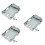 3Pcs Silver Metal Hdd Mounting Bracket Compatible with 25 Inch Sata 7