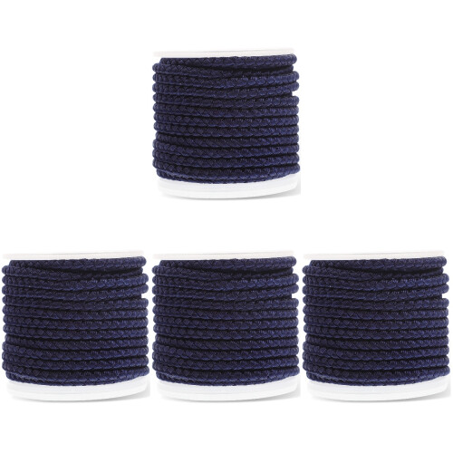 4 Rolls Braided Rope Nylon Bow Tie Colorful 1