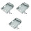 3Pcs Silver Metal Hdd Mounting Bracket Compatible with 25 Inch Sata 3