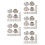 200Pcs Assorted Color No Buttons for Jeans Coat Replacement 4