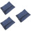 3Pcs Blue Canvas Watch Organizer Roll Lightweight Travel Storage Case 7