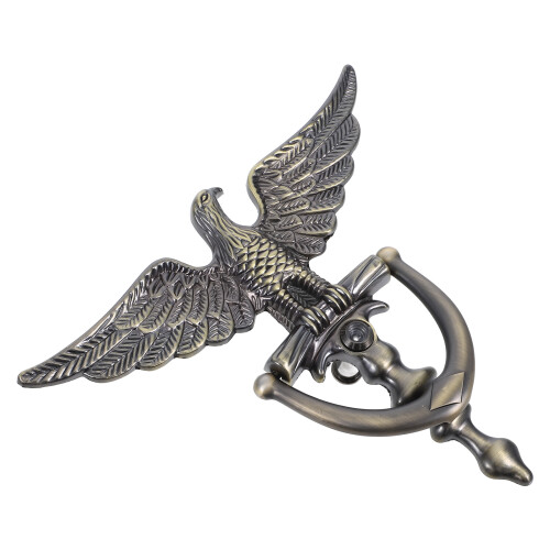 2Pcs European Style Door Knocker With Peephole Security