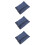 3Pcs Blue Canvas Watch Organizer Roll Lightweight Travel Storage Case 8