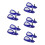 5Pairs Motorcycle Handlebar Muffs Blue ABS Windproof Hand Guards 7