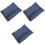3Pcs Blue Canvas Watch Organizer Roll Lightweight Travel Storage Case 3