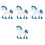 4 Pcs Simulation Fairy Model Unicorn Pegasus Plastic Indoor Decor 4