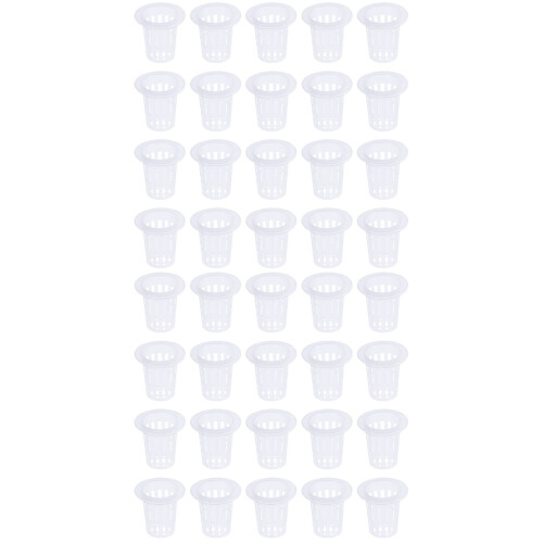 120 Pcs Garden Mesh Net Pots Hydroponic Baskets Root Fixing Holders 2