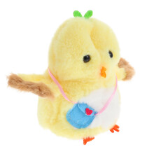 2Pcs Chick Shaped Plush Doll Electric Animal Toy Desktop Ornament