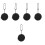 5Pcs Black Silicone Menstrual Cup Case Portable Storage Box for Home 6