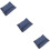 3Pcs Blue Canvas Watch Organizer Roll Lightweight Travel Storage Case 9