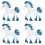 4 Pcs Simulation Fairy Model Unicorn Pegasus Plastic Indoor Decor 6