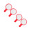 4 Pcs Double Sided Dry Erase Answer Paddles For Classroom Voting 4