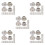 200Pcs Assorted Color No Buttons for Jeans Coat Replacement 3