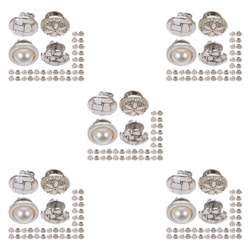 200Pcs Assorted Color No Buttons for Jeans Coat Replacement 2