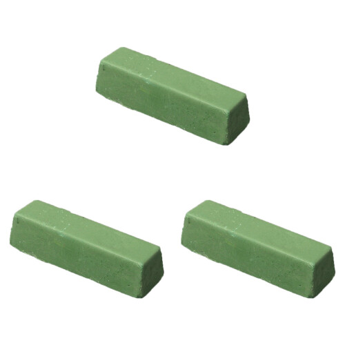 3Pcs Green Rectangular Wax Polishing Buffing Compound for Jade 1