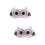 2 Pcs Adjustable Eye Shade Adorable Sleep Mask Breathable Blindfold 5