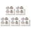 200Pcs Assorted Color No Buttons for Jeans Coat Replacement 6