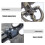 2Pcs European Style Door Knocker With Peephole Security 6