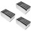 3Pcs Magnetic Cutter Base Multi-Slots Stainless Steel Holder 5