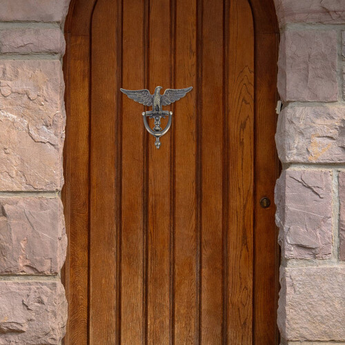 2Pcs European Style Door Knocker With Peephole Security 2