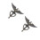 2Pcs European Style Door Knocker With Peephole Security 8