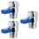 3Pcs Copper 1/2 Inch Shower Head Shut-Off With Handle 5