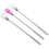 9 Pcs Lacquer Mixing Spoon Stamp Plastic Alloy 2