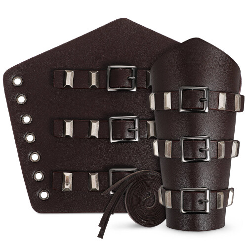 4 Pcs Medieval Guard Renaissance Bracer Wrist Band