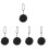 5Pcs Black Silicone Menstrual Cup Case Portable Storage Box for Home 7