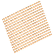 75Pcs Portable Wooden Rulers for Craft Study Office Straight Edge Tool