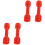 4 Pcs Ergonomic Plastic Dumbbells Hand Bars For Children Exercise 2