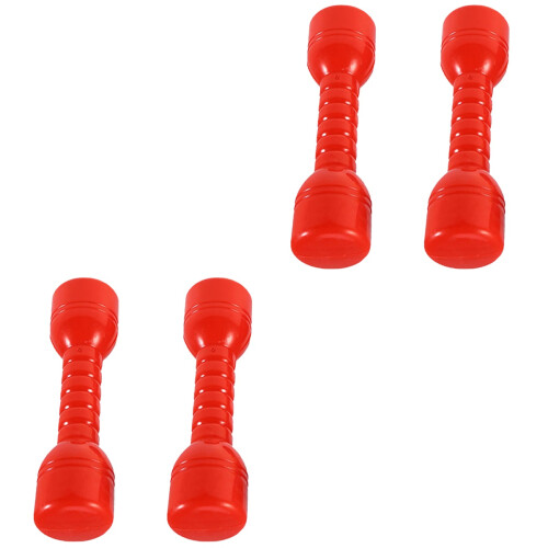 4 Pcs Ergonomic Plastic Dumbbells Hand Bars For Children Exercise 1