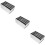 3Pcs Magnetic Cutter Base Multi-Slots Stainless Steel Holder 8