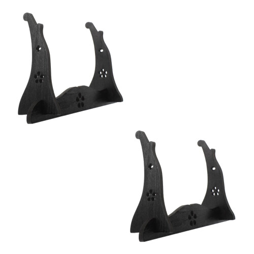 2Pcs Wooden Flute Display Rack For Sword Collection Storage 2