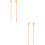 4Pcs Professional Yellow Maple Drumsticks Marimba Hammer Mallet Set 7