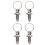 4Pcs Practical Silver Spring Pins for Mold and Cabinet Fastening 4
