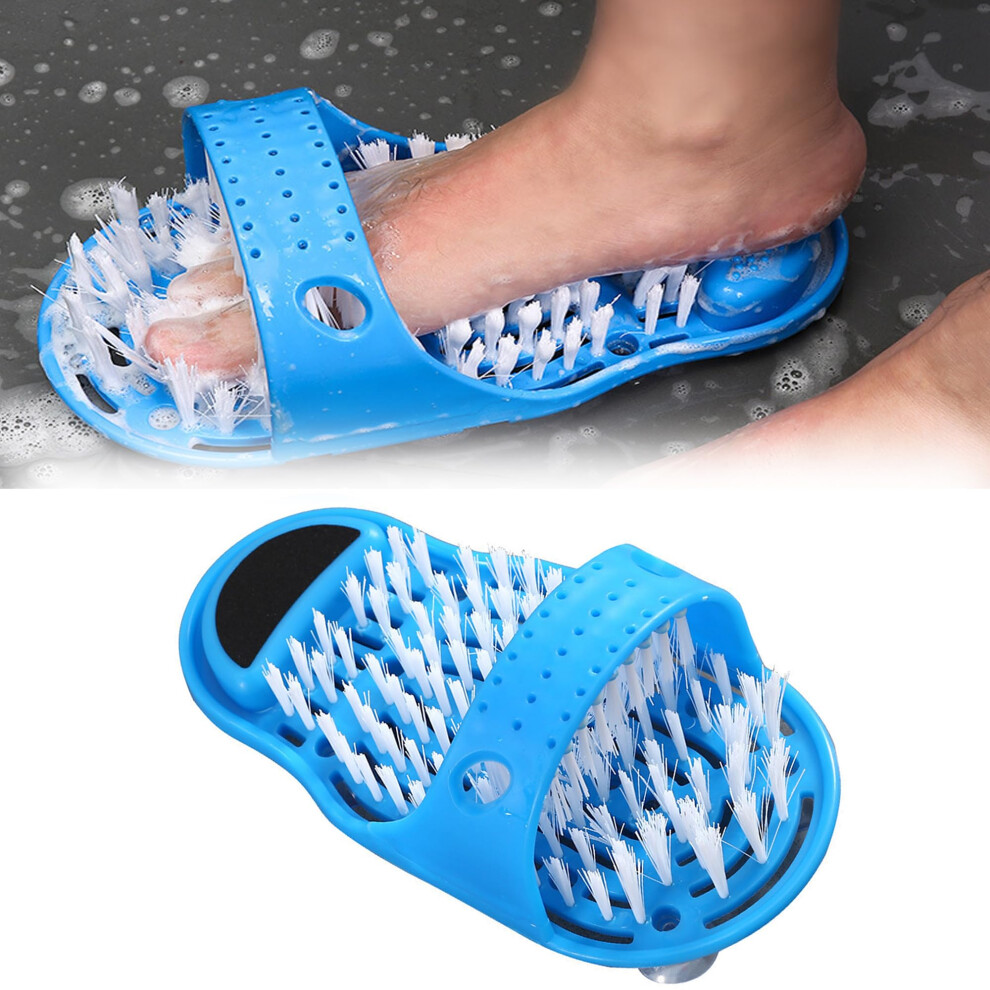 Foot Scrubber and Shower Foot Cleaner with Pumice Stone, NonSlip Suction Base, Gentle Exfoliation