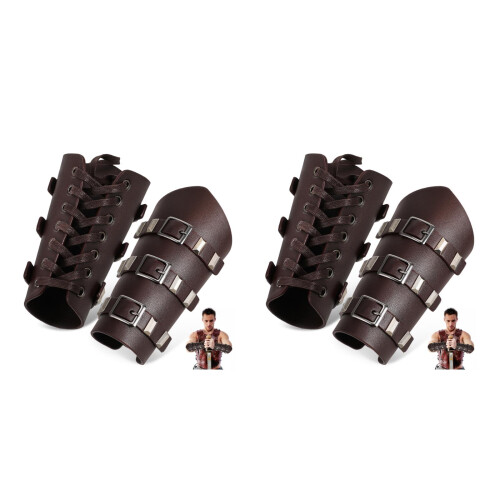 4 Pcs Medieval Guard Renaissance Bracer Wrist Band 1