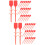 400Pcs Durable Red Plastic Fire Extinguisher Pull Pins Lock Seals 9