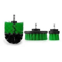 (Green 3pcs) 3Pcs/Set Power Scrubber Brush Set for Bathroom Drill Scrubber Brush for Cleaning Cordless Drill Attachment Kit Power Scrub