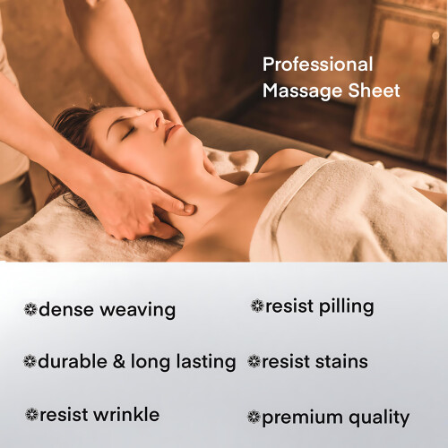 Professional Microfiber Massage Table Sheets Set, Wrinkle Resistant, Cool Grey, 3Piece Spa Quality 2