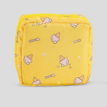 (ice cream) Women Portable Sanitary Pads Storage Bag Tampon Pouch Napkin Cosmetic Bags Organizer Ladies Makeup Bag Girls Hygiene Pad Bag