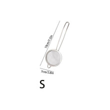 (S) 3pcs Stainless Steel Fine Mesh Strainer With Sturdy Handle And Hook, Colander Sifter For Juice Soy Milk, Kitchen Tools