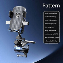 (A) Ar Phone Holder Mount for Dashboard 1800 Rotating Cell Phone Holder for Car Universal GPS Navigation Big Clamp Car Phone Mount