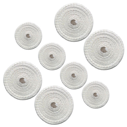 8Pièces Rollo Filet Élastique À Jambon Et Saucisse En Coton Blanc