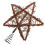 4Pcs Rustic Coffee Wood Tree Topper Star Xmas Tree Decoration 1