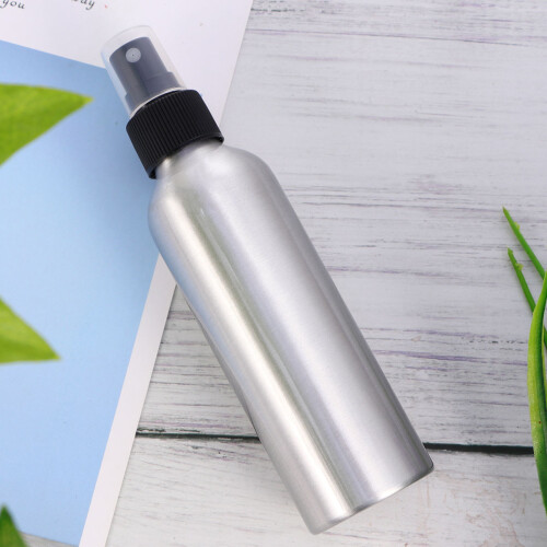 2Pcs Leakproof Silver Alloy Spray Bottle for Plants Multi-Use Portable 2